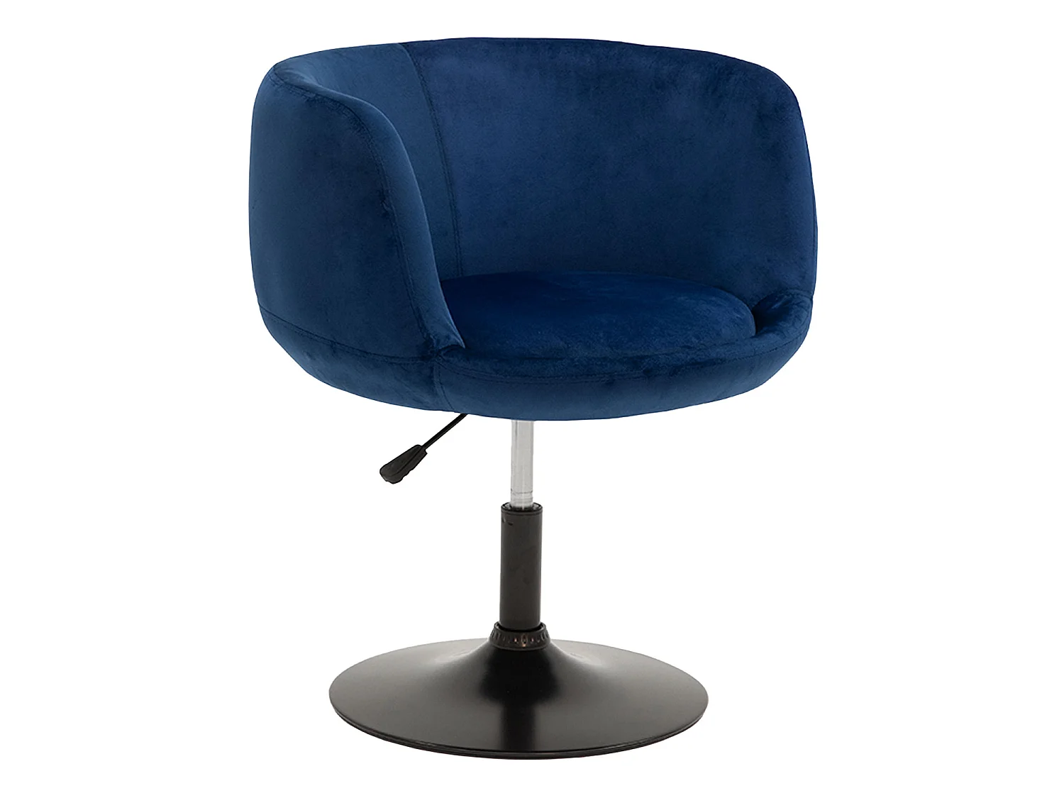 Barhocker aus blauem Samt NOLAN