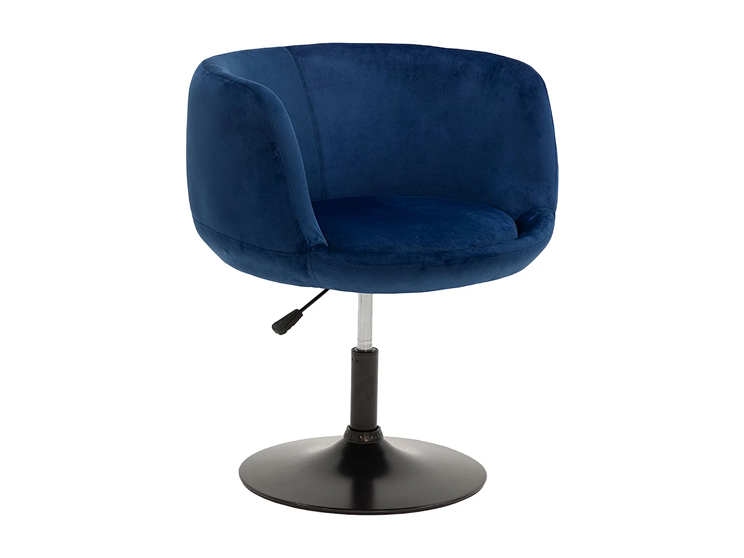 NOLAN blauw fluwelen barkruk