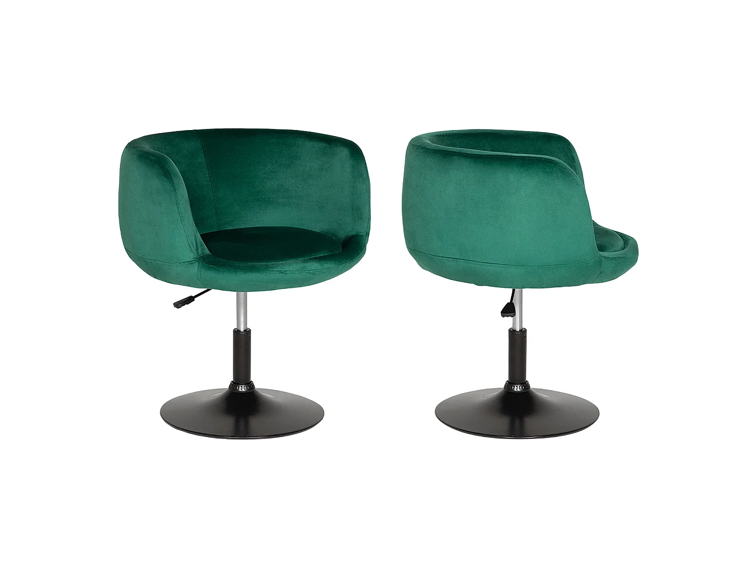 Taburete de bar de terciopelo verde NOLAN