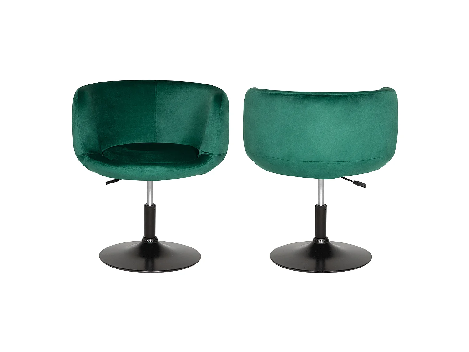 Taburete de bar de terciopelo verde NOLAN