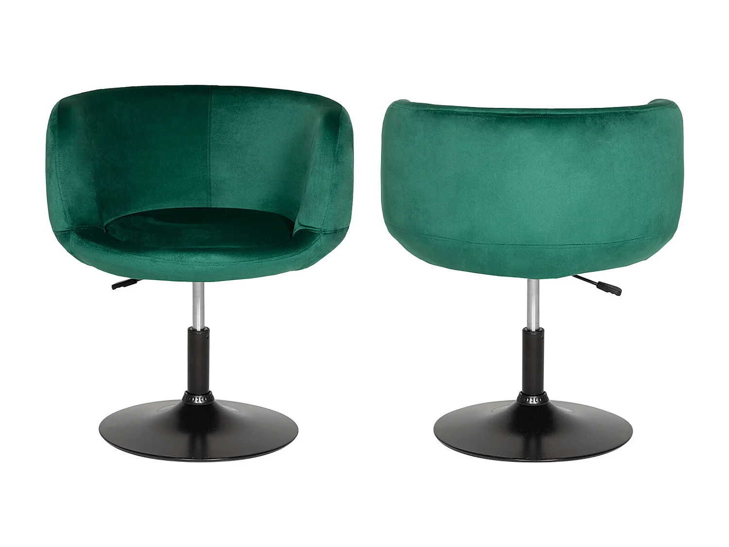 Taburete de bar de terciopelo verde NOLAN