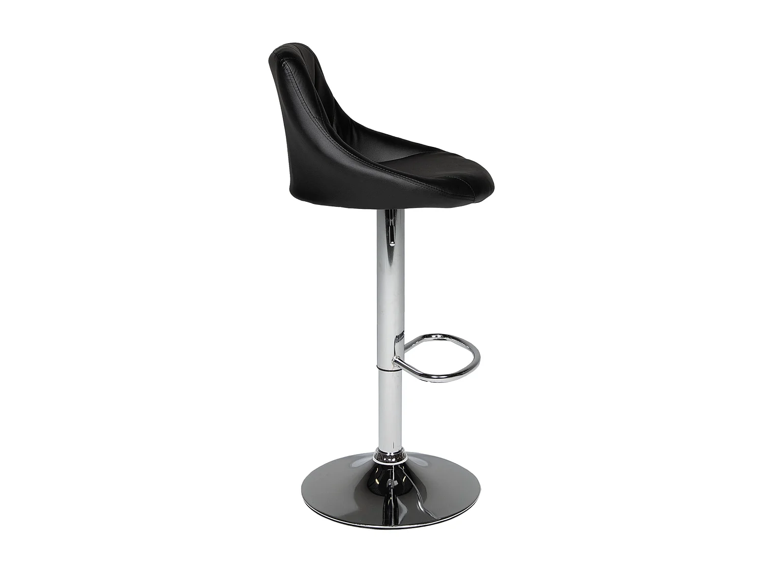 Lot de 2 tabourets de bar noir JASPER - HAPPY GARDEN