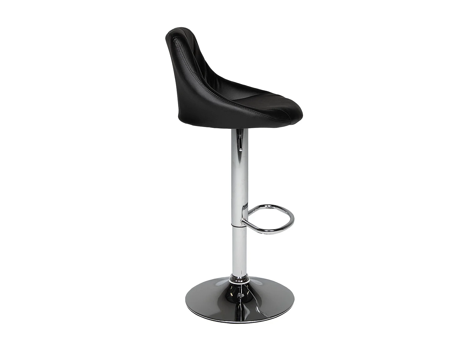 Lot de 2 tabourets de bar noir JASPER - HAPPY GARDEN