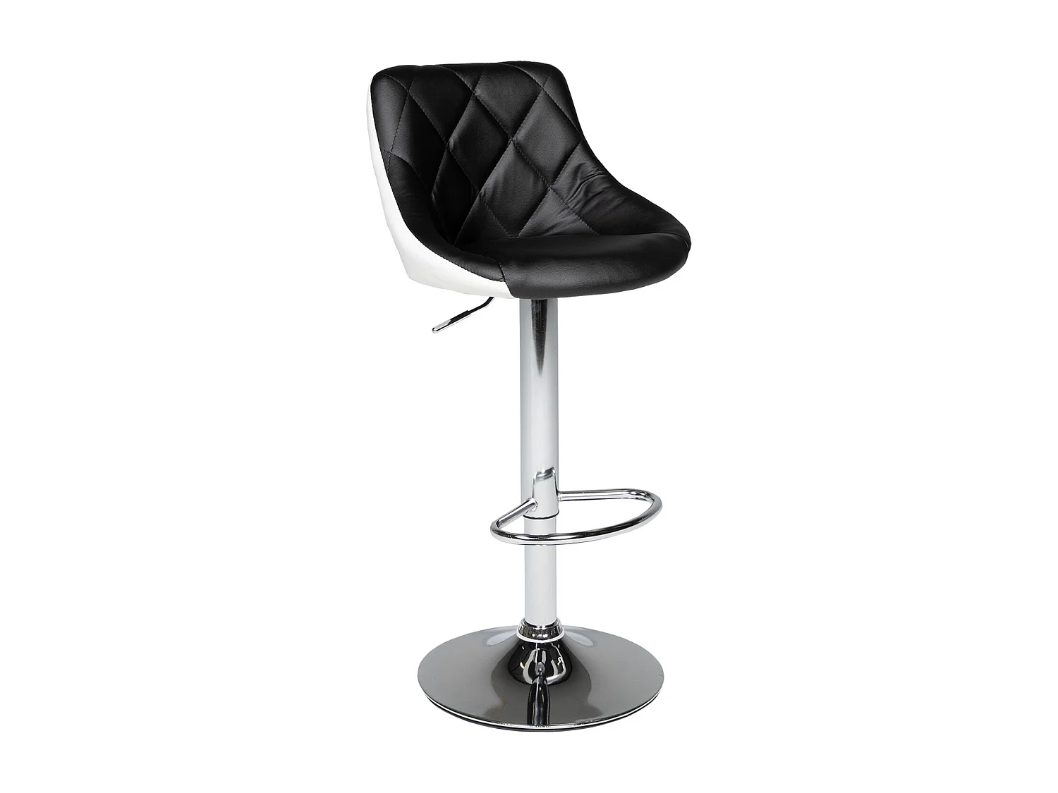 Tabouret de bar noir et blanc JASPER - HAPPY GARDEN