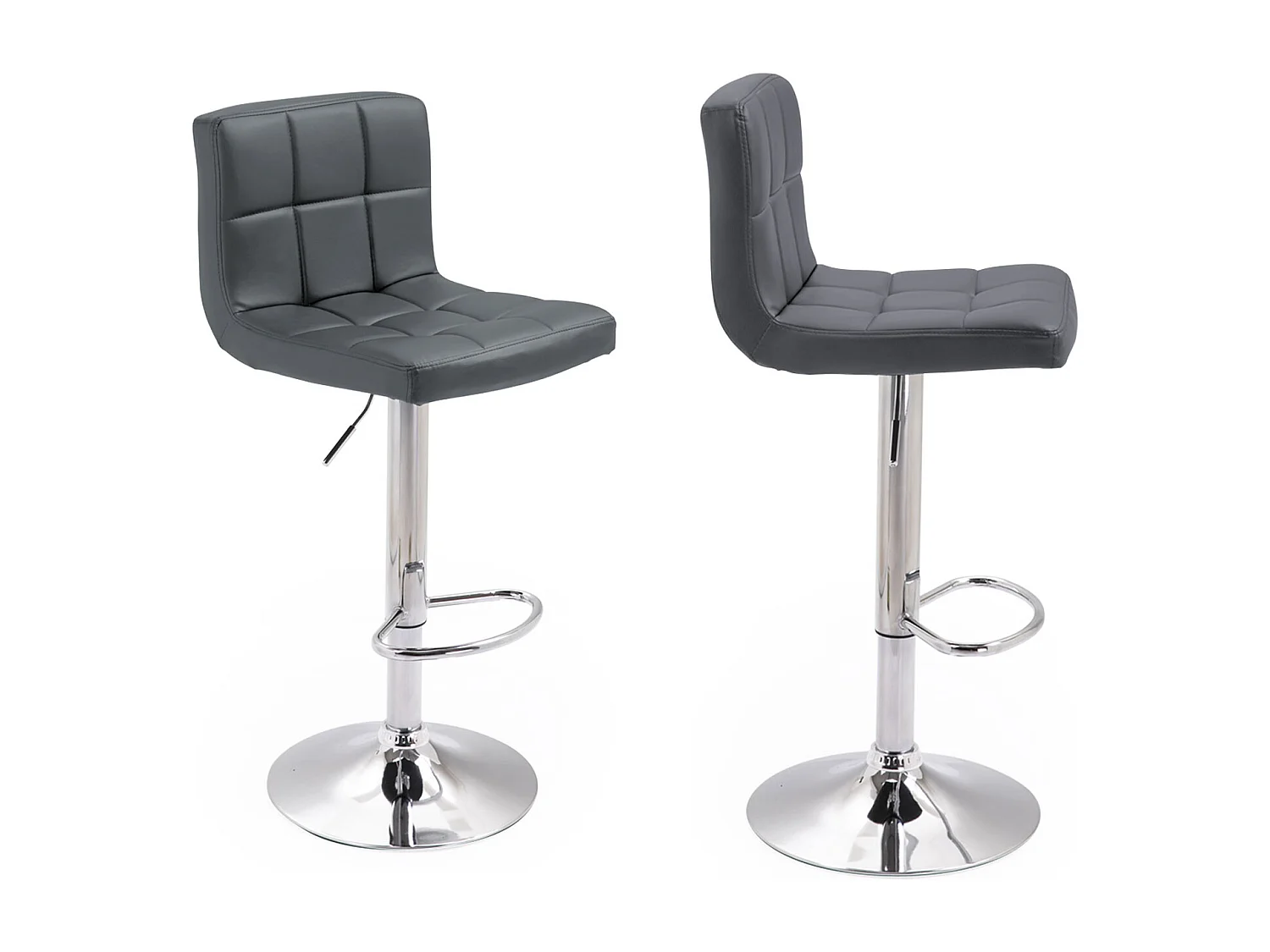 2er Set Barhockern grau MIKE