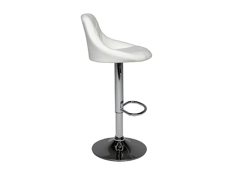 Tabouret de bar blanc JASPER - HAPPY GARDEN