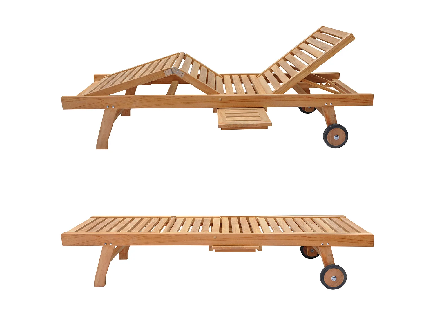 Bain de soleil pliant en teck LOMBOK - HAPPY GARDEN
