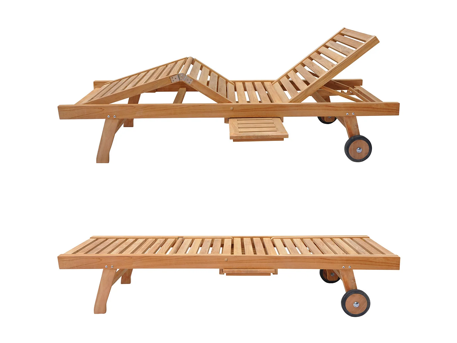 Opvouwbare teakhouten ligstoel LOMBOK