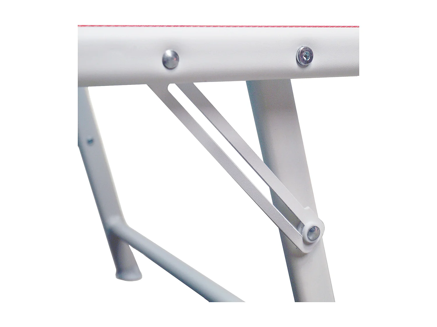 Set van 2 opvouwbare ligbedden SICILIA in roze textilene - witte structuur