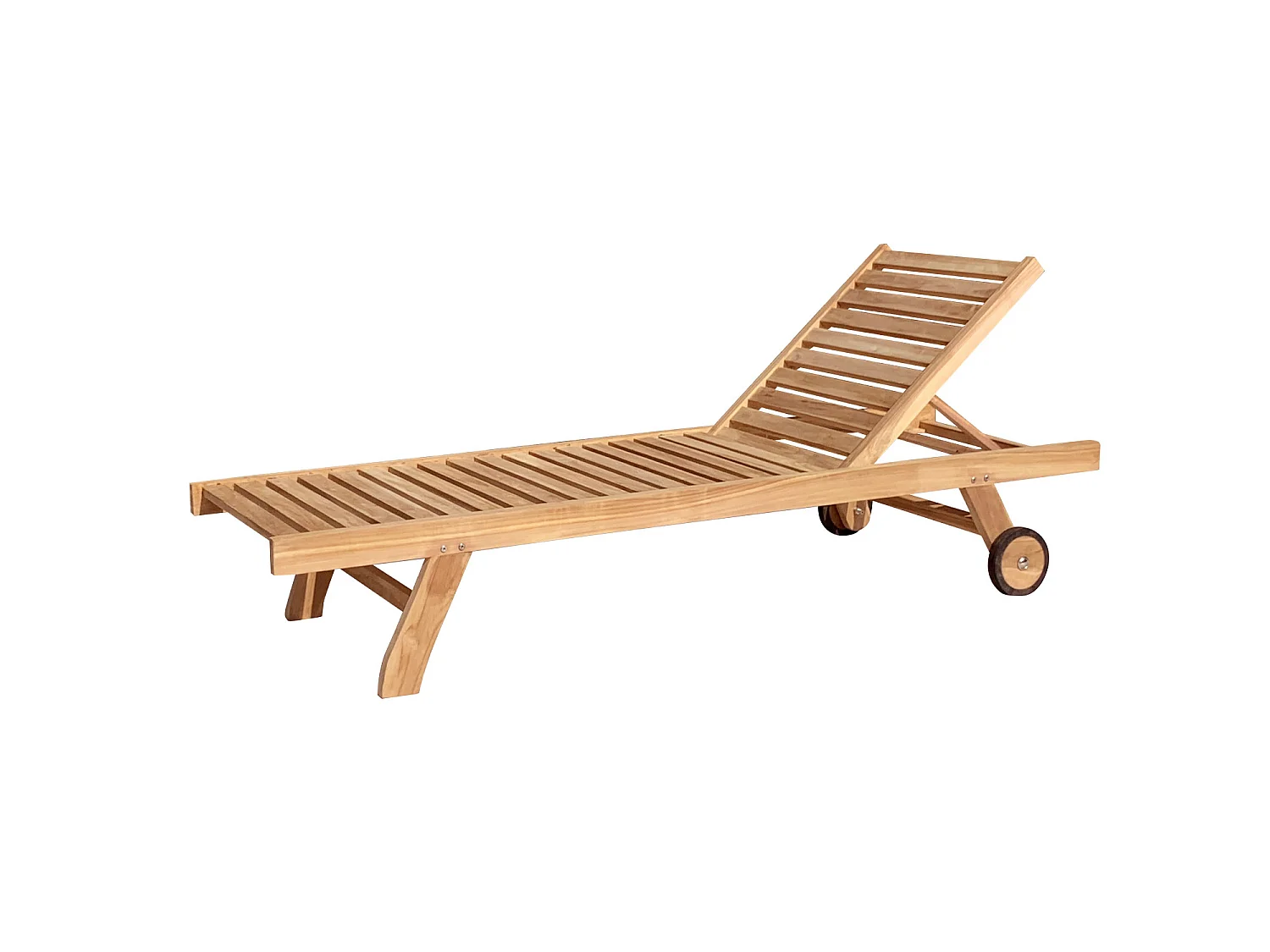 Bain de soleil droit en teck LOMBOK - HAPPY GARDEN