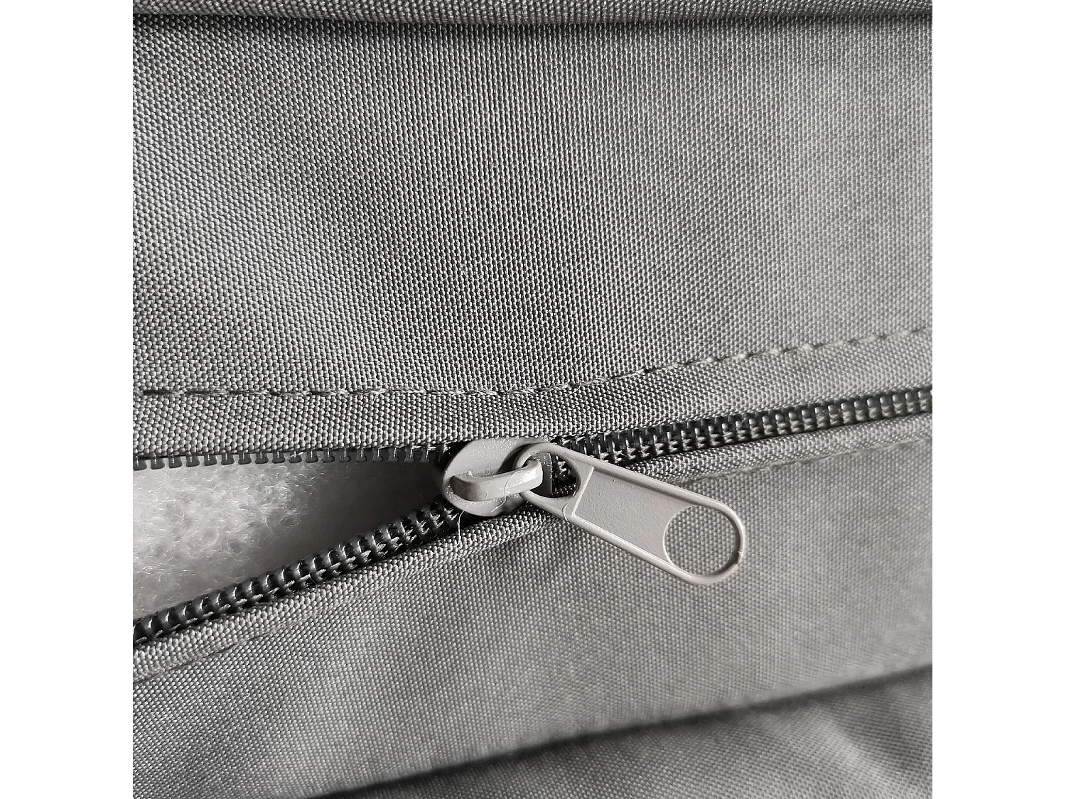 Lit à baldaquin d'extérieur BARBADOS - aluminium blanc/coussins gris - HAPPY GARDEN