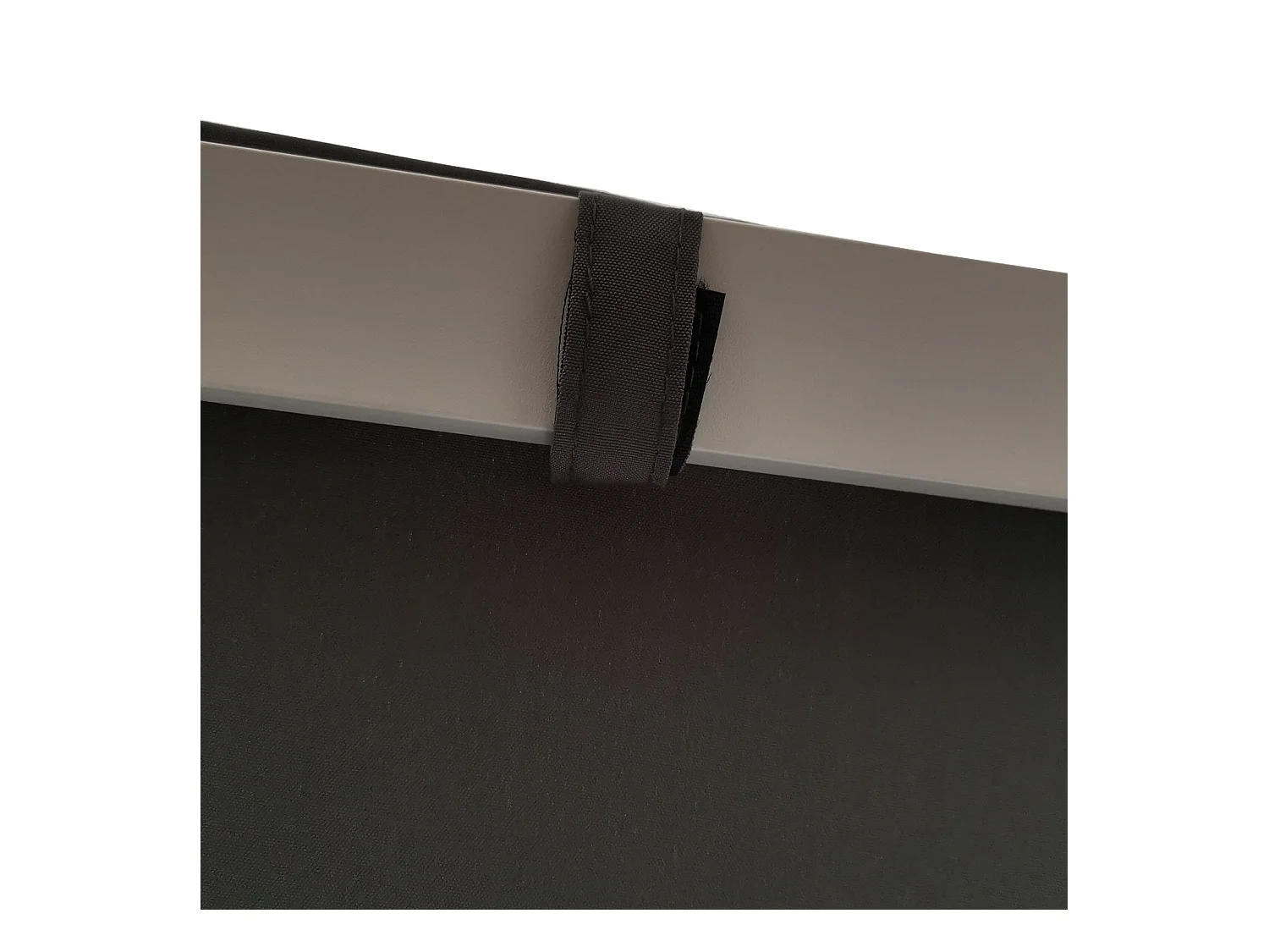 BARBADOS buitenhemelbed - wit aluminium/grijze kussens
