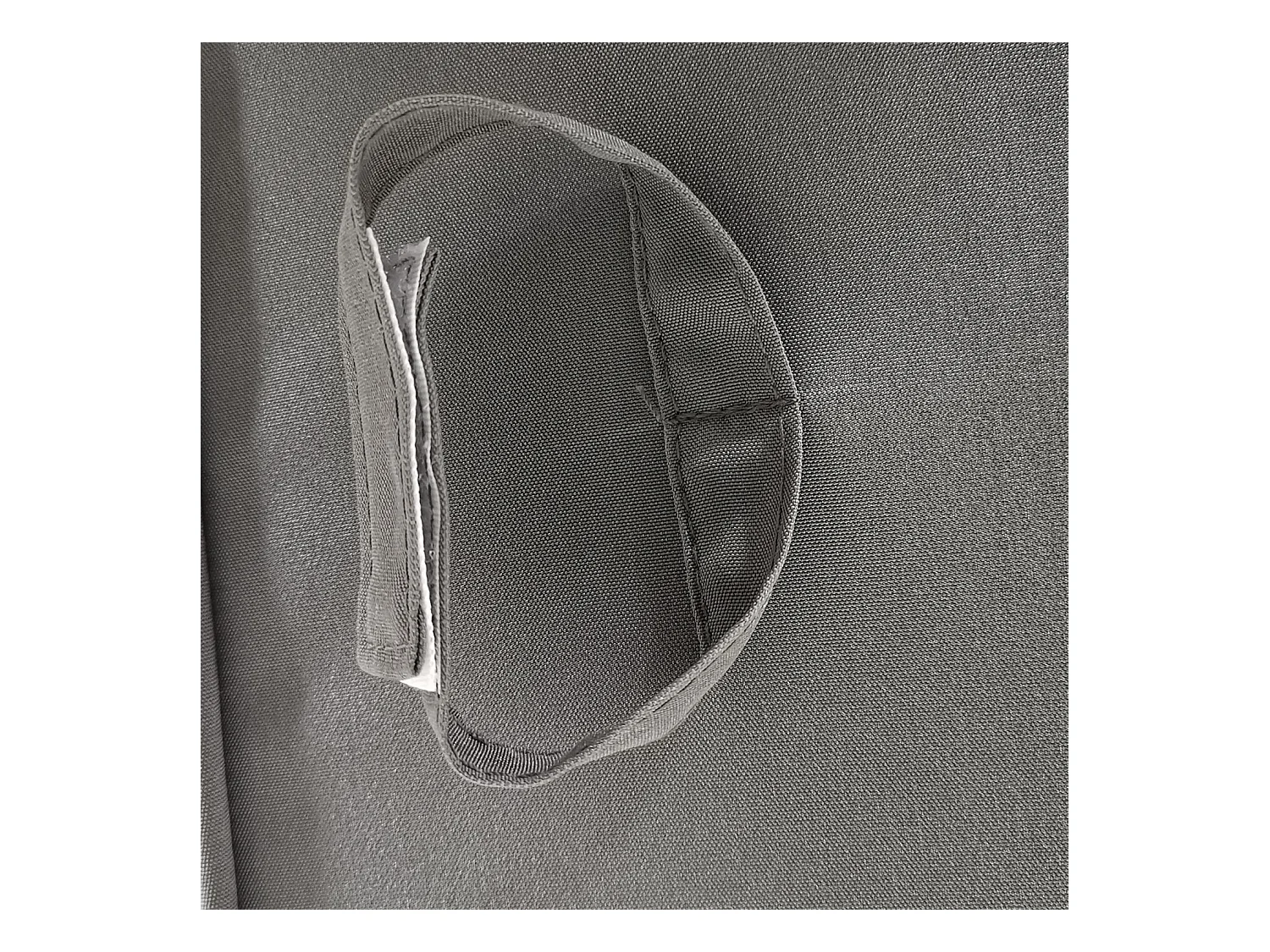 BARBADOS buitenhemelbed - wit aluminium/grijze kussens