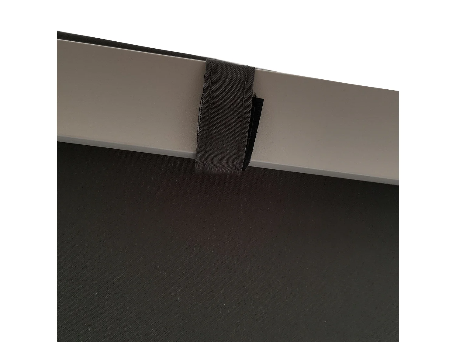 Lit à baldaquin d'extérieur BARBADOS - aluminium blanc/coussins gris - HAPPY GARDEN