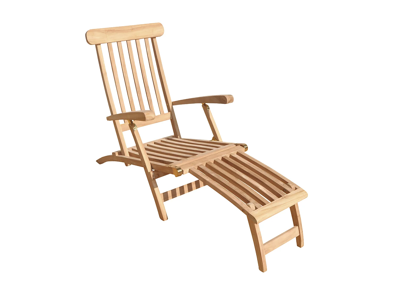 Transat pliant 153cm en teck LOMBOK - HAPPY GARDEN