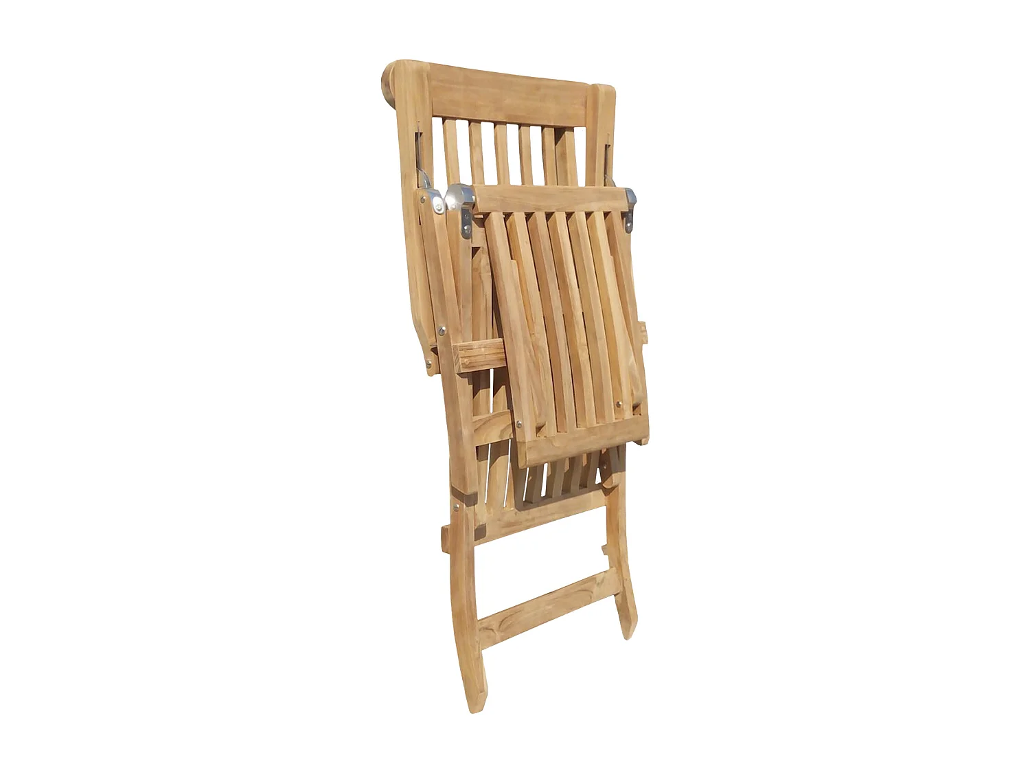 Transat pliant 153cm en teck LOMBOK - HAPPY GARDEN