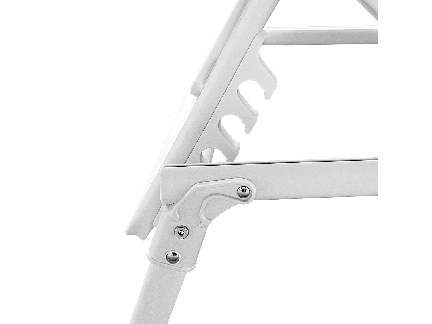 Set van 2 opvouwbare ligbedden SICILIA in blauw textilene - witte structuur