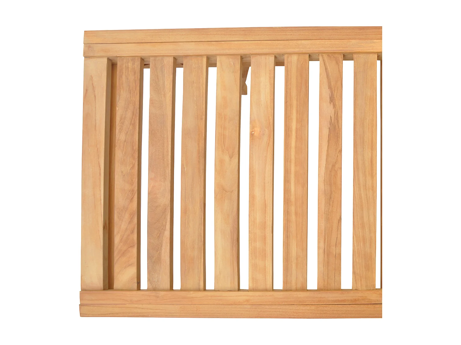 Ensemble bain de soleil pliant en teck avec table d'appoint LOMBOK - HAPPY GARDEN