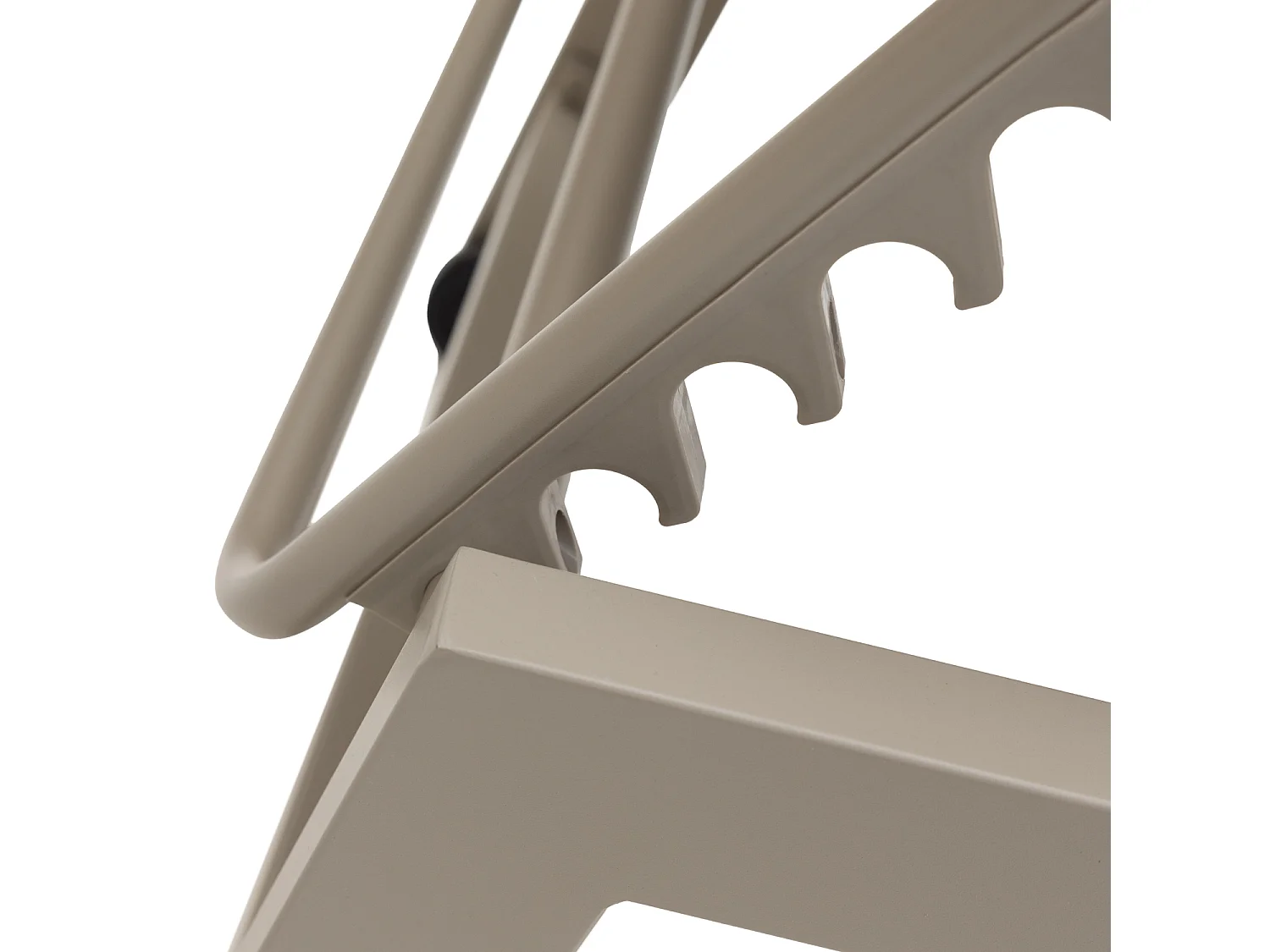 Set van 2 BARBADOS zonnebedden in taupe textilene - taupe aluminium