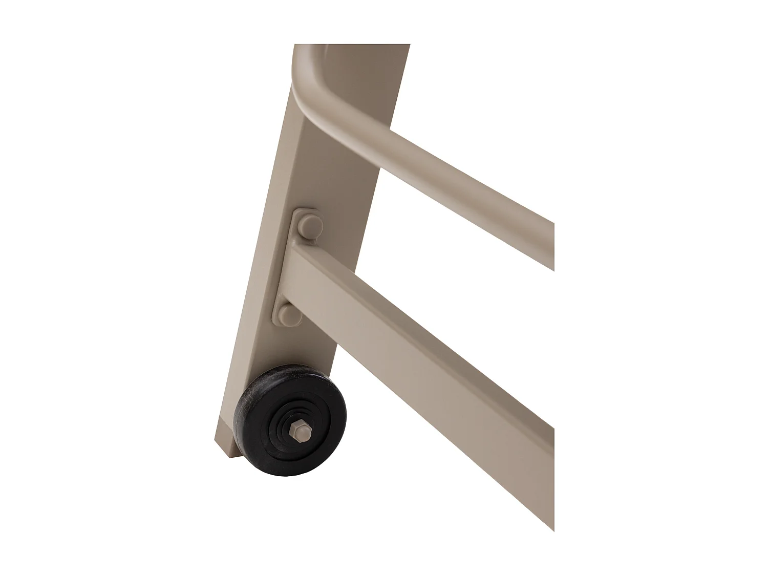 Lot de 2 bains de soleil BARBADOS en textilène taupe - aluminium taupe - HAPPY GARDEN