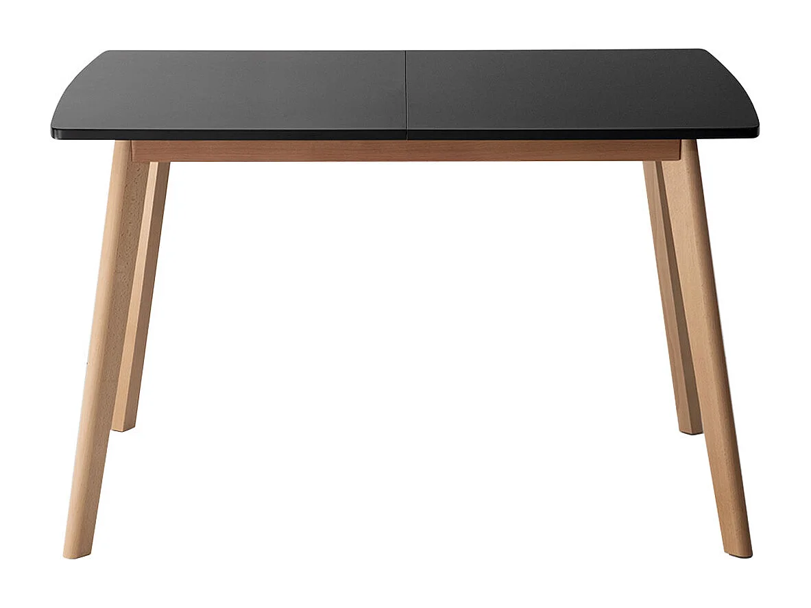 Table extensible HELGA 120 / 160cm noire - HAPPY GARDEN