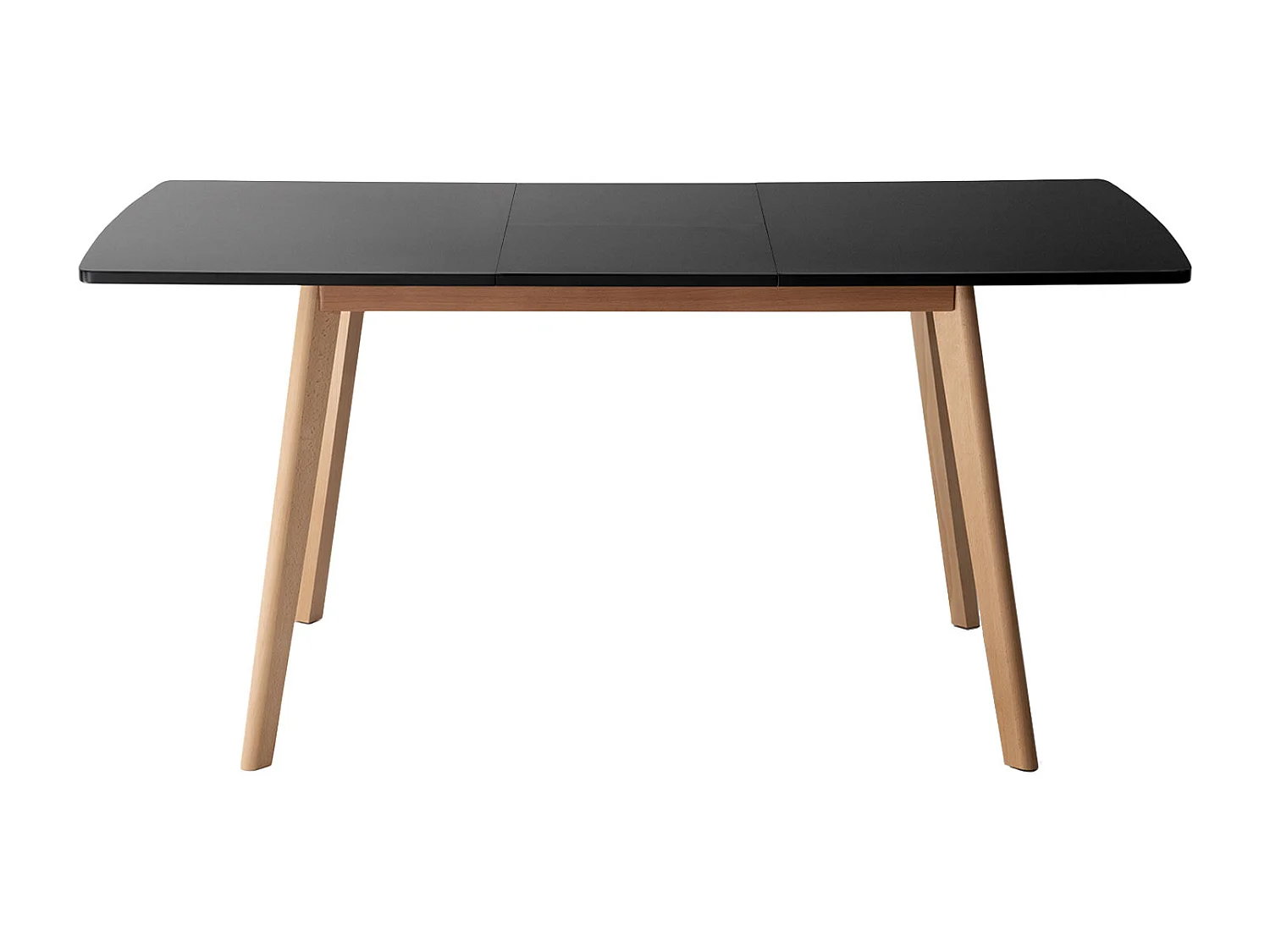 Table extensible HELGA 120 / 160cm noire - HAPPY GARDEN