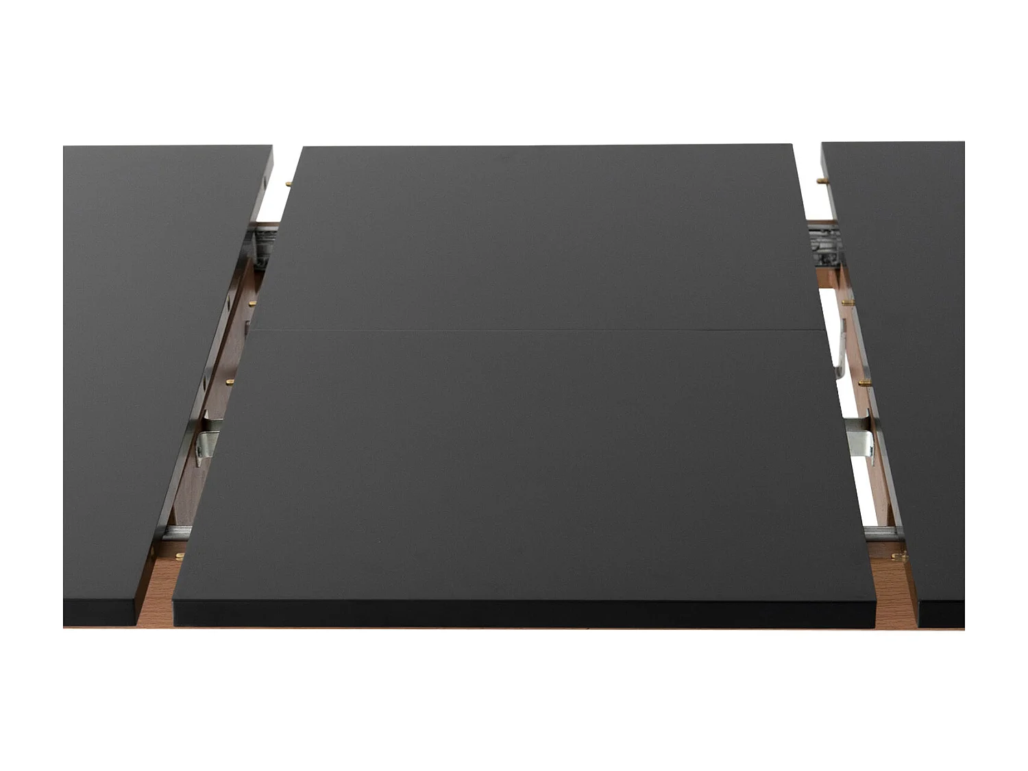 Table extensible HELGA 120 / 160cm noire - HAPPY GARDEN