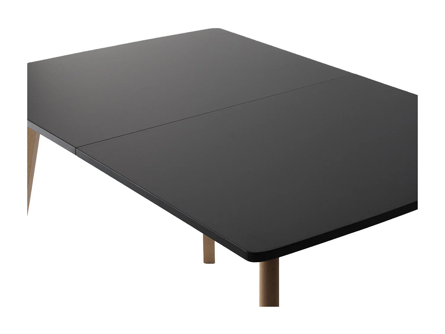 Table extensible HELGA 120 / 160cm noire - HAPPY GARDEN