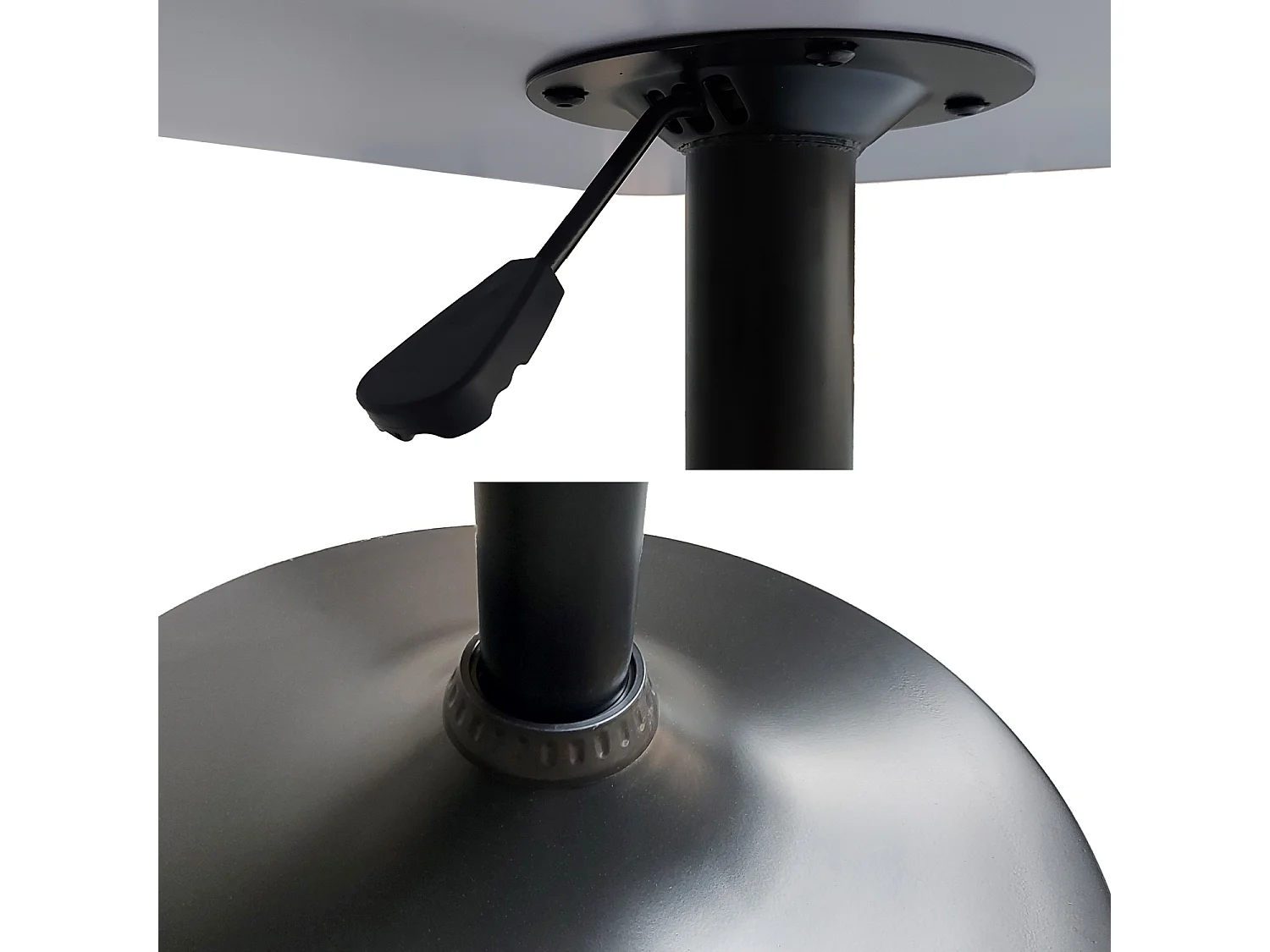 LUKE vierkante bartafel zwart