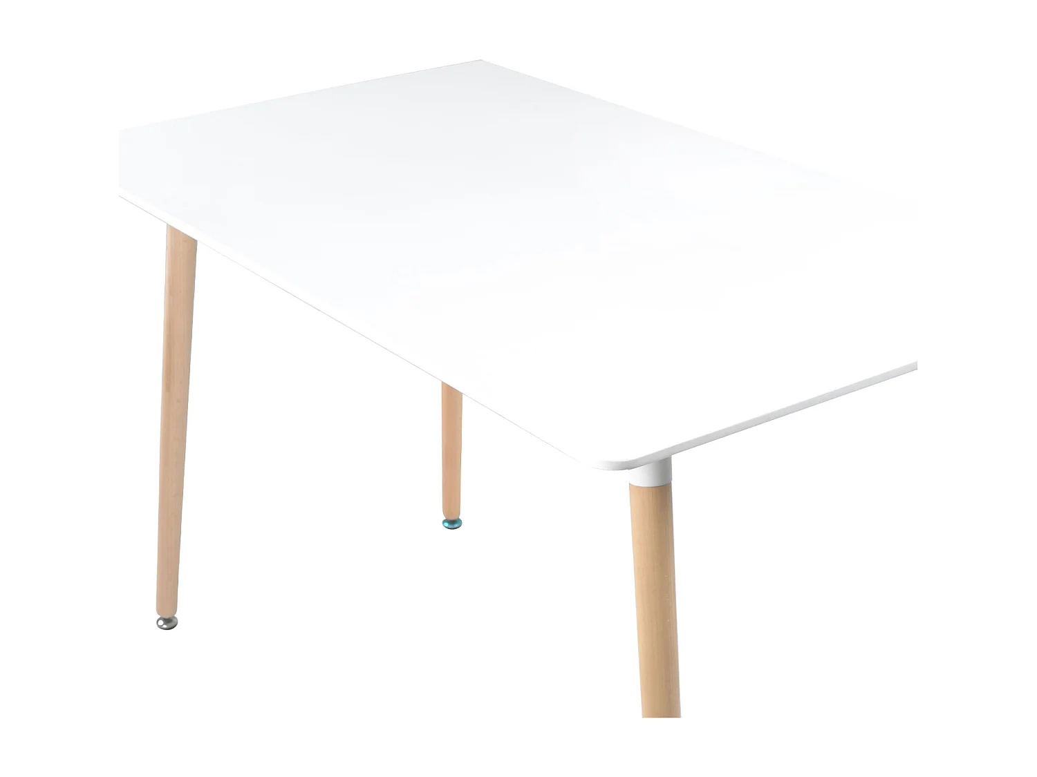 Mesa rectangular 120 × 70cm blanca PIA