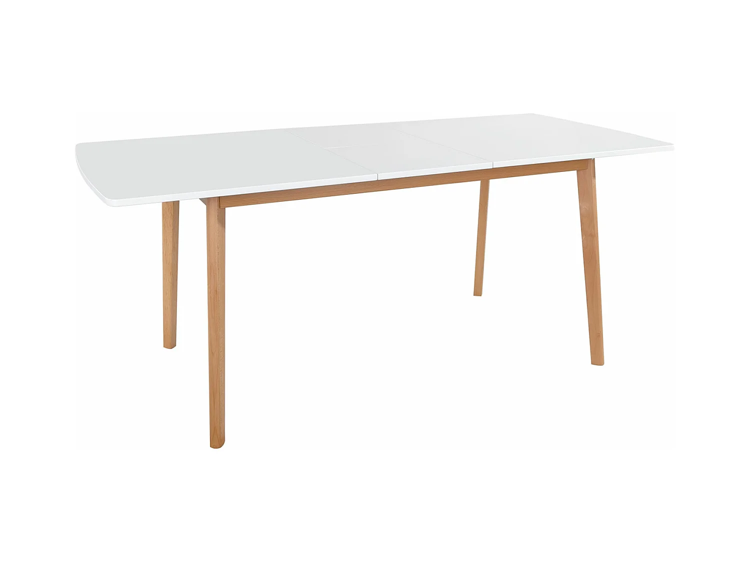 Table extensible HELGA 120 / 160cm blanche - HAPPY GARDEN