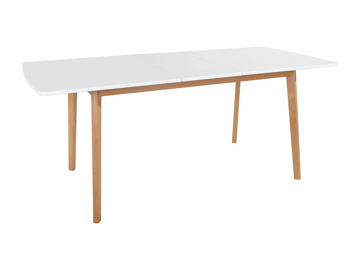 Table extensible HELGA 120 / 160cm blanche - HAPPY GARDEN
