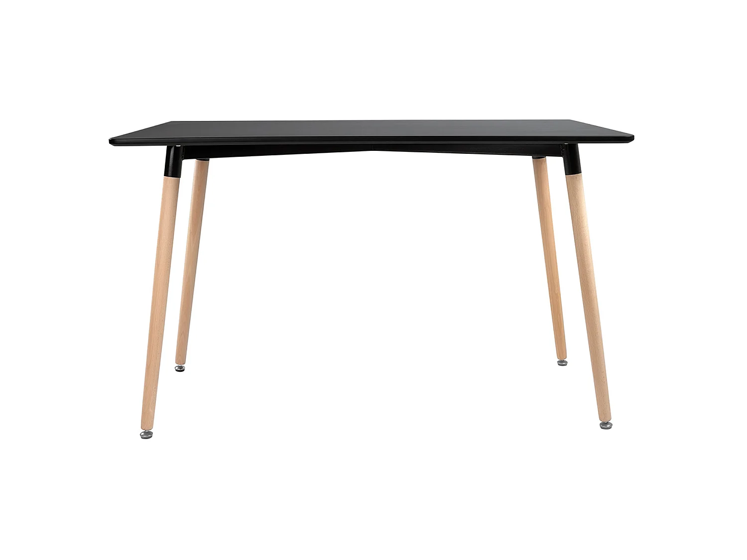 Mesa rectangular 120 × 70cm negra PIA