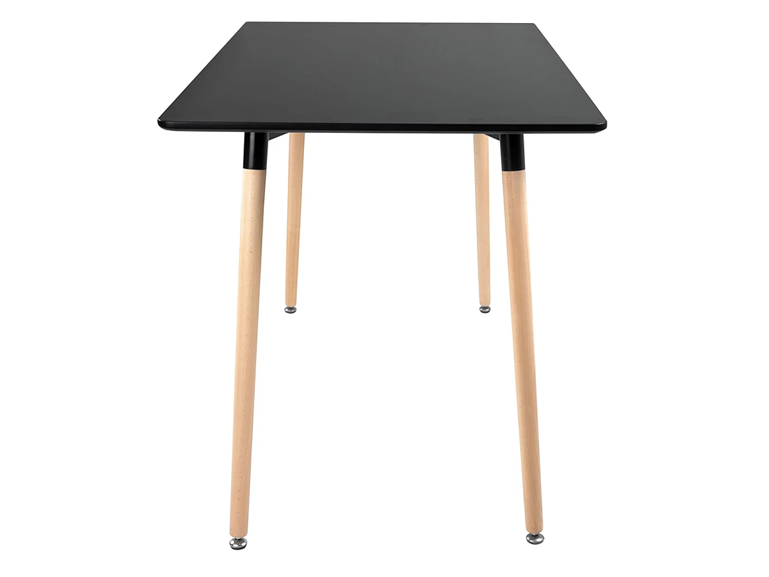 Mesa rectangular 120 × 70cm negra PIA