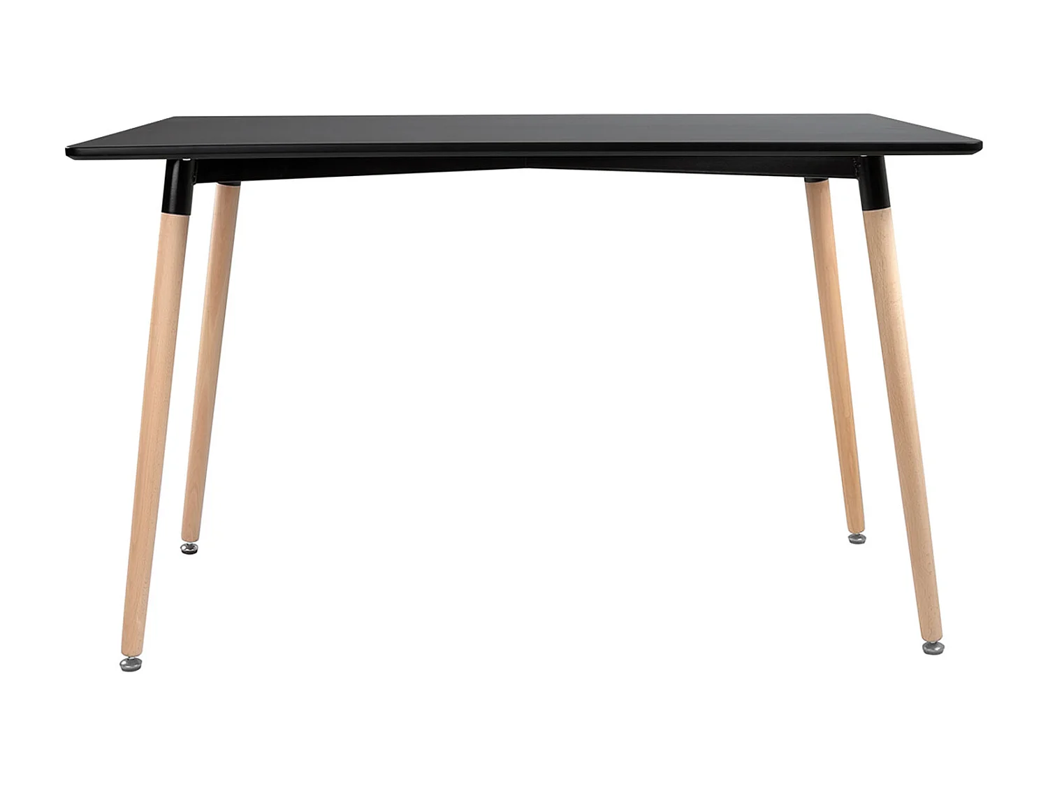 Table rectangulaire 120 × 70cm noire PIA - HAPPY GARDEN