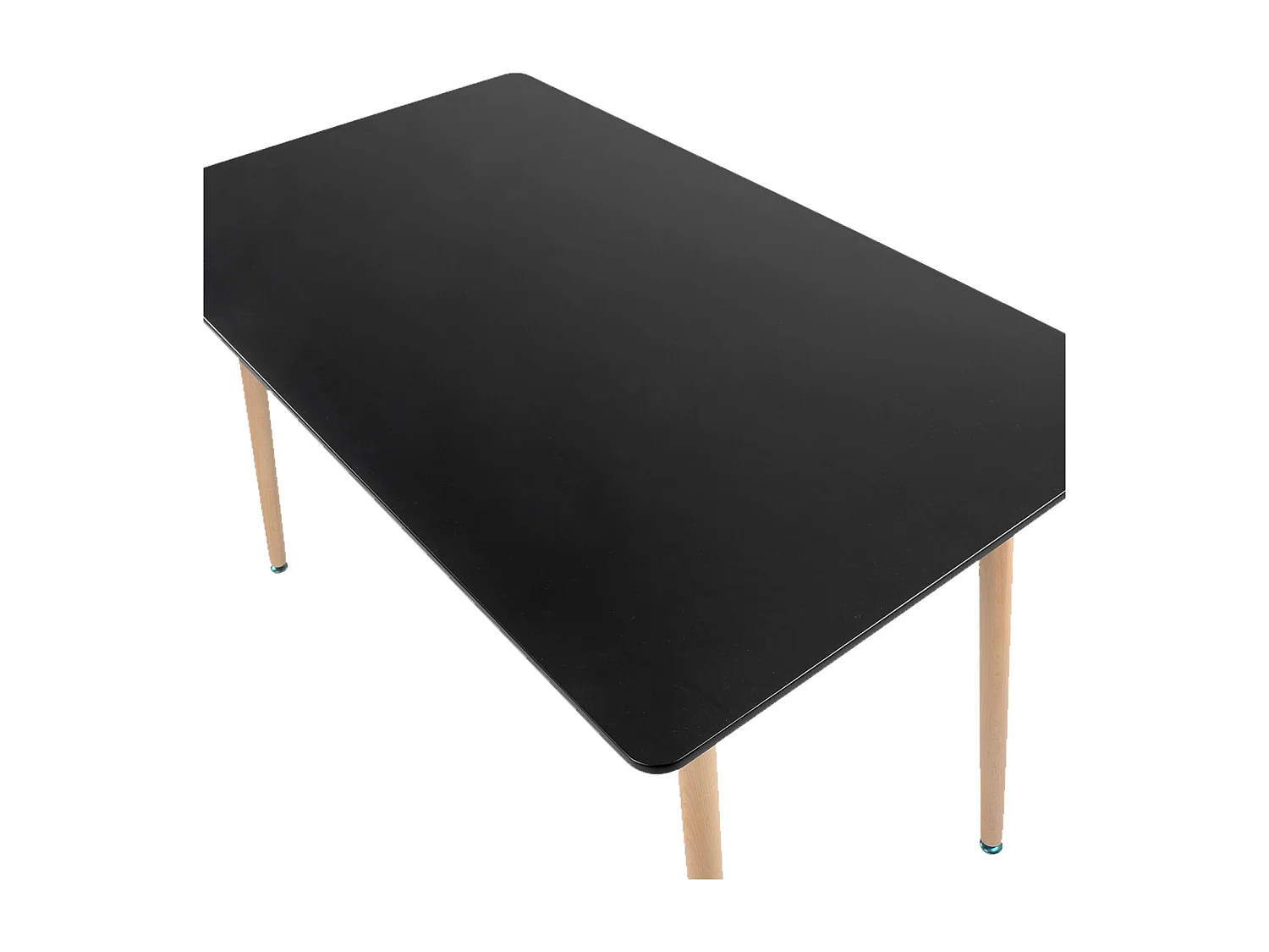 Table rectangulaire 120 × 70cm noire PIA - HAPPY GARDEN