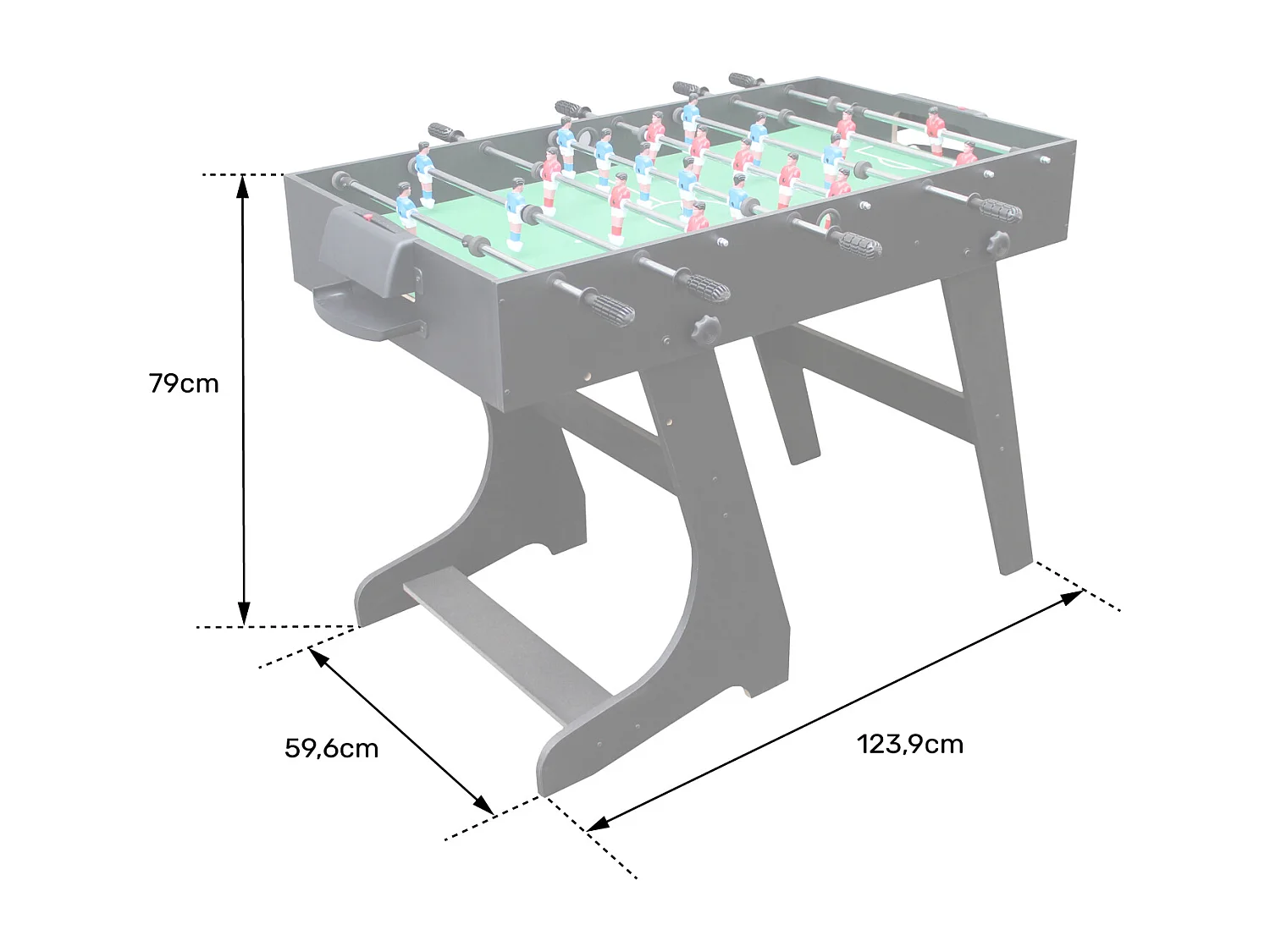 Tavolo da calcio pieghevole