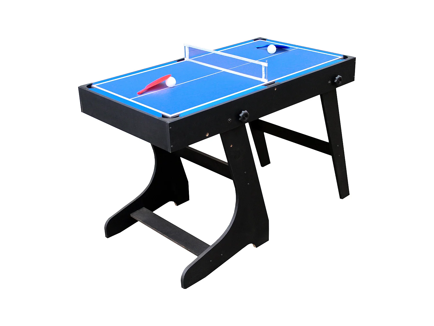 4-in-1-Mehrzwecktisch für Kinder - Tischfußball, Billard, Tischtennis, Air-Hockey
