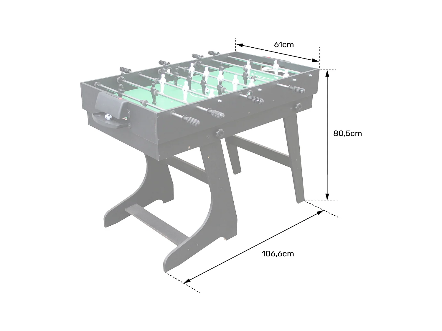 4-in-1-Mehrzwecktisch für Kinder - Tischfußball, Billard, Tischtennis, Air-Hockey