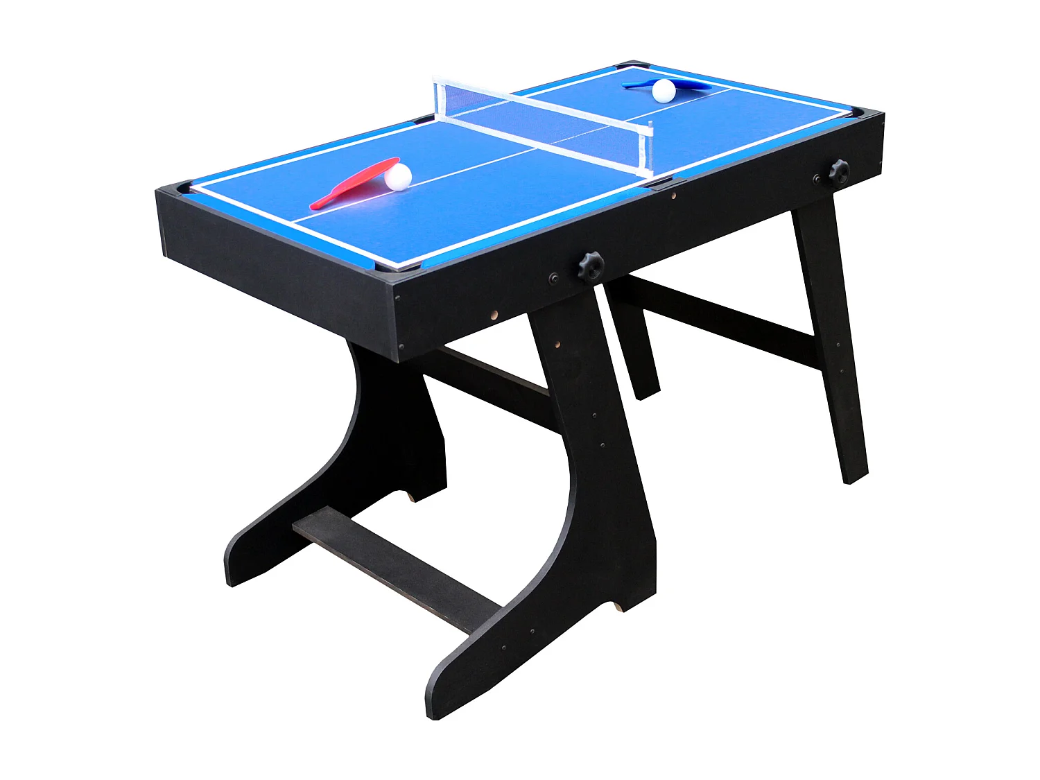 Table multi-jeux 4 en 1 pour enfants - Baby-foot, Billard, Ping-pong, Air-hockey - HAPPY GARDEN