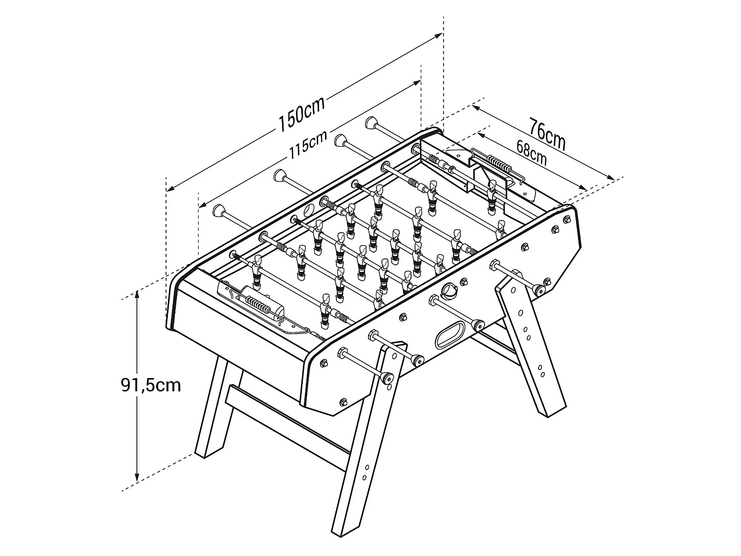 Baby-foot avec monnayeur - HAPPY GARDEN