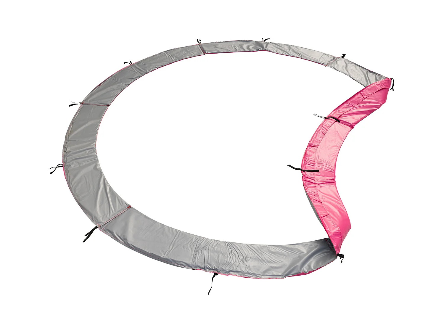 Matelas de protection réversible pour trampoline Ø180cm CAIRNS - gris/rose - HAPPY GARDEN