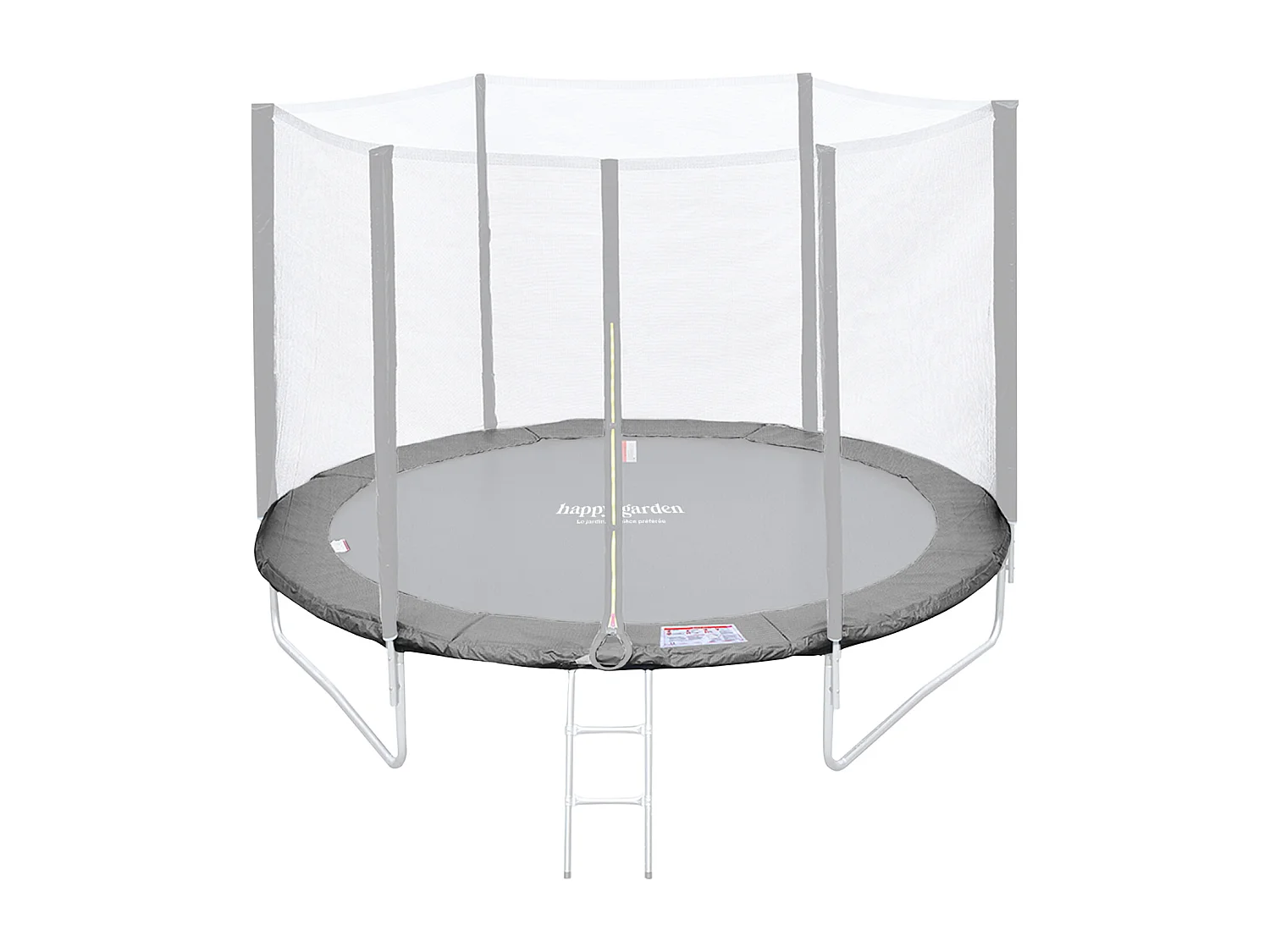 Matelas de protection réversible pour trampoline Ø180cm CAIRNS - gris/rose - HAPPY GARDEN
