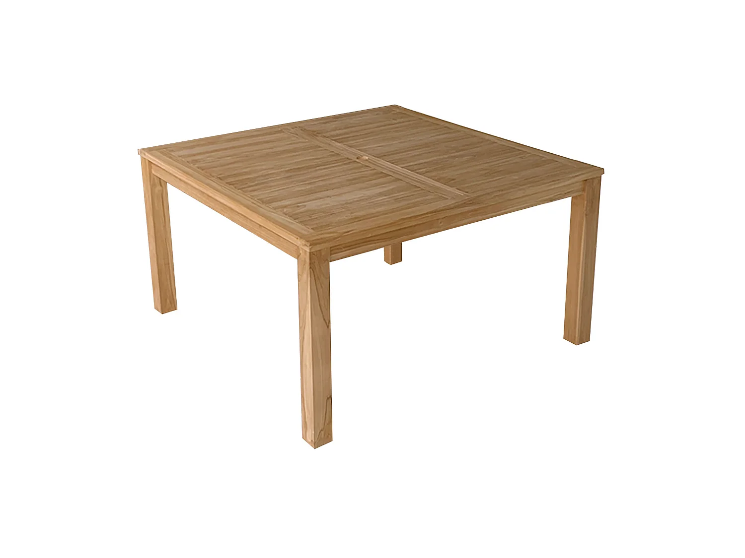 Table carrée 140cm en teck JAVA - HAPPY GARDEN