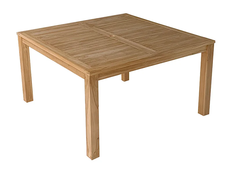 Vierkante tafel 140cm in teak JAVA