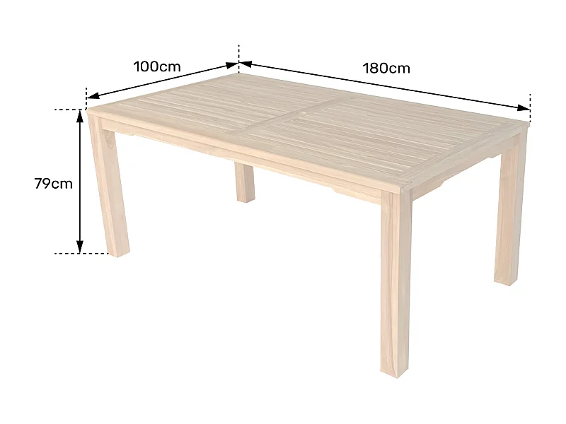 Tavolo in teak 180cm JAVA