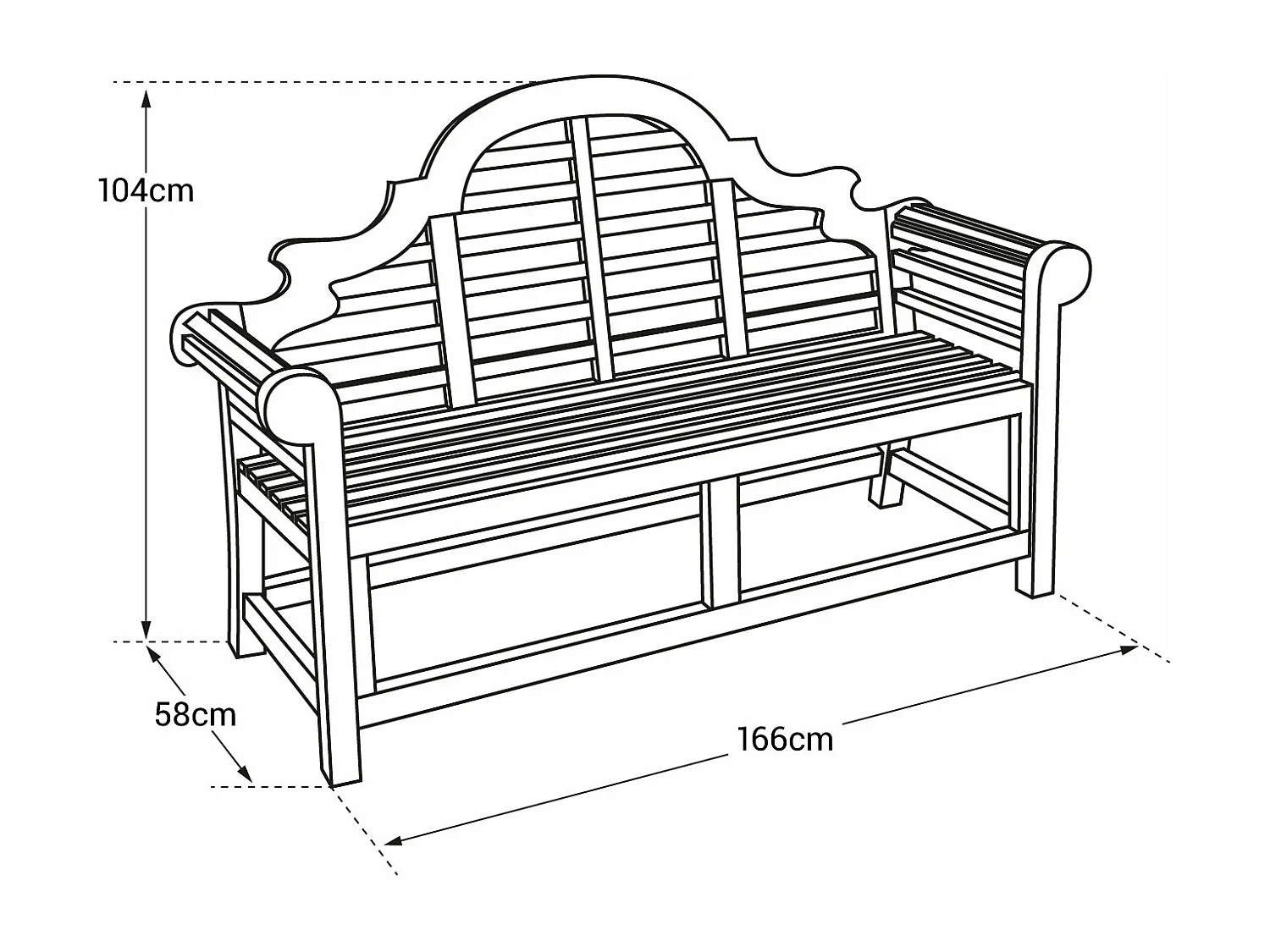 Panca in teak 150cm JAVA