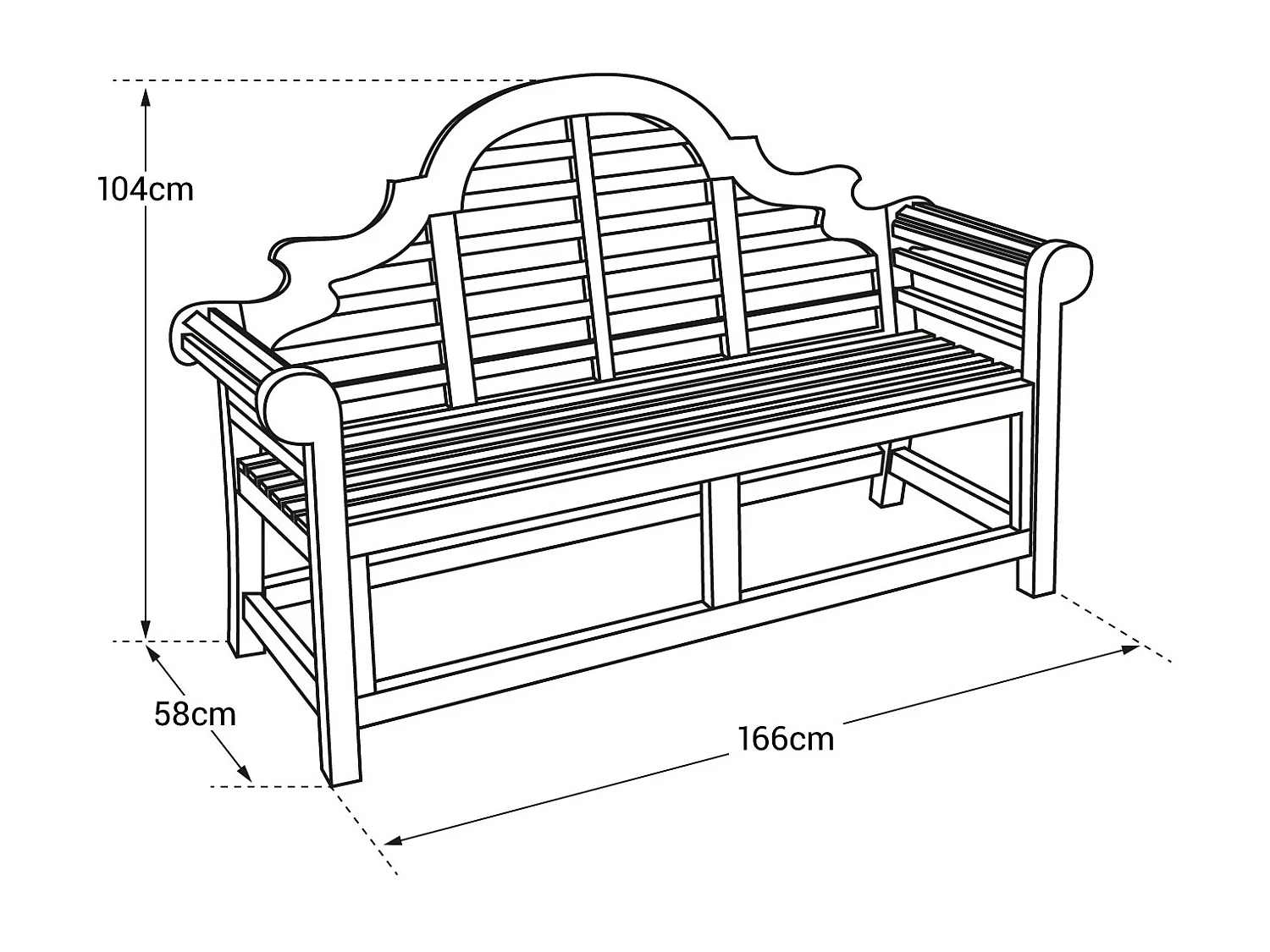 Panca in teak 150cm JAVA
