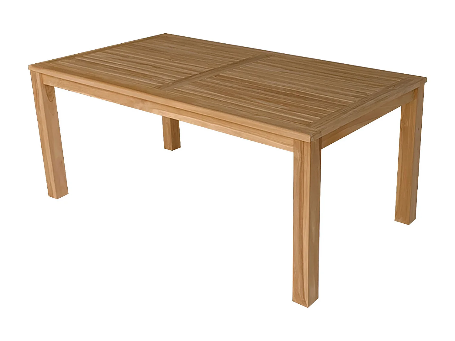 Teakhouten tuinmeubelen JAVA - rechthoekige tafel en klapstoelen - 8 zitplaatsen