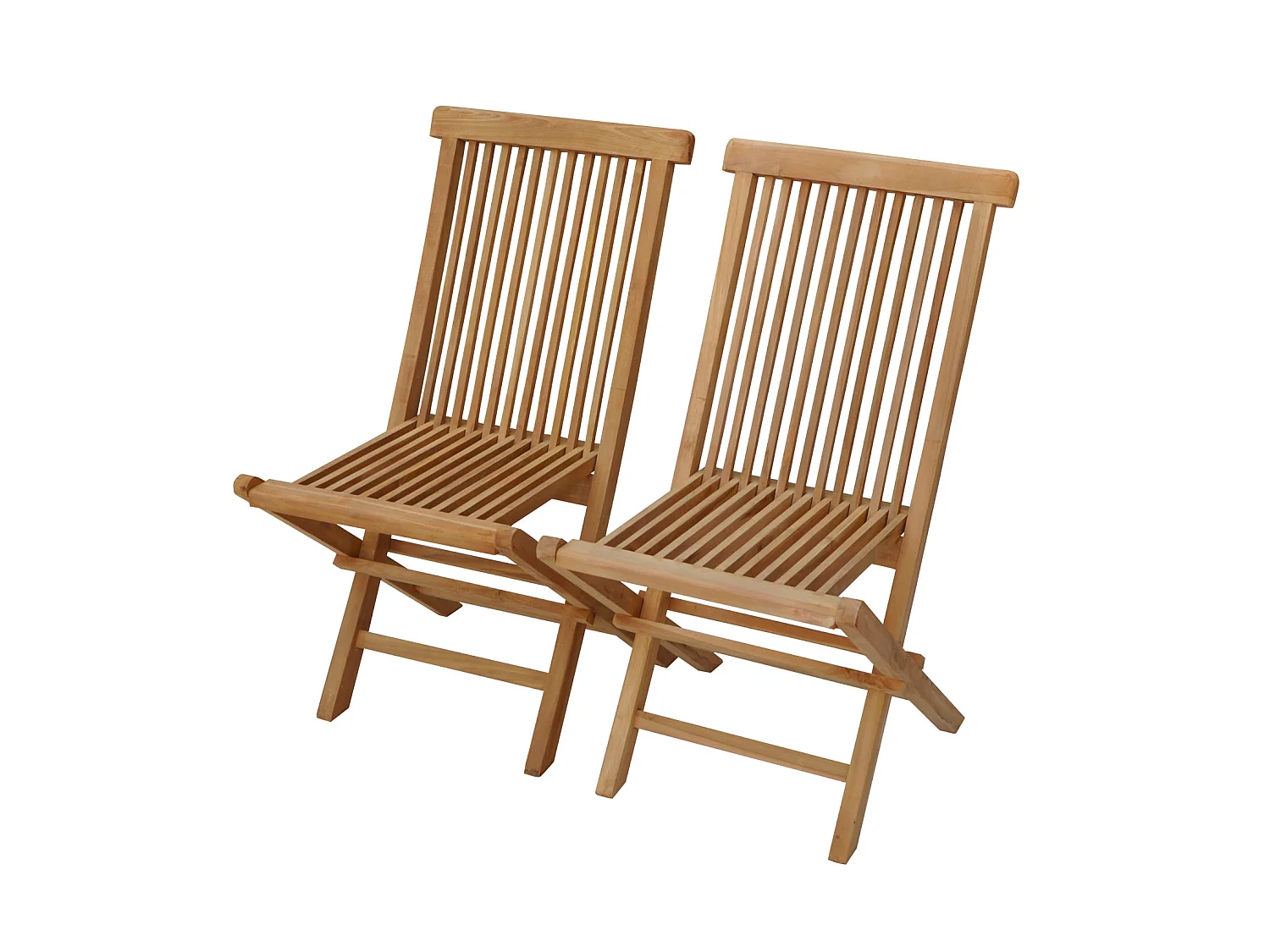 Salon de jardin en teck LOMBOK - table rectangulaire extensible - 8 places - HAPPY GARDEN